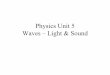 Physics Unit 5 Electromagnetic Spectrum - Parson's Scienceparsonscience.weebly.com/.../2/3/0/3/23031306/_waves_light_sound_n… · Wave • A rhythmic disturbance that transfers energy