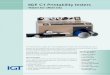 IGT C1 Printability testers C1 folder 2A3 (ENG) LR.pdf · IGT C1 Printability testers Modern design ... This unit is equipped with an easy exchangeable impression cylinder to slide