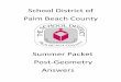 School District of Palm Beach County Post-Ge… · School District of Palm Beach County ... Nets and Drawings for Visualizing Geometry An isometric drawing is a corner-view drawing