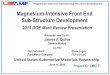 Magnesium-Intensive Front End Sub-Structure …energy.gov/sites/prod/files/2015/06/f24/lm077_quinn_2015_o.pdf · Magnesium-Intensive Front End Sub- Structure Development . This presentation