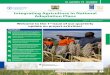Integrating Agriculture in National Adaptation · PDF fileIntegrating Agriculture in National Adaptation Plans1 Welcome to the 1st issue of our quarterly ... (GESIP) and the Climate