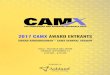 2017 CAMX AWARD  · PDF fileNavigable Waterways ... Composite Overwrapped Pressure Vessel made with Recycled Continuous ... AND ADVANCED MATERIALS EXPO 2017 CAMX AWARD ENTRANTS