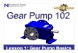 Lesson 1: Gear Pump Basics - Northern Pump Gear Presentations/Golden Ge… · Lesson 1: Gear Pump Basics. Suction-CW Rotation. ... •Any system design that requires hydraulic force