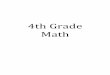 4th Grade Math - Richland Parish School Board core standards/cc... · Mathematics Test Specifications . Table 2.4 provides test specifications for the multiple-choice subtests of
