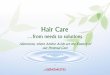 Hair Care - ProdottiGianni novembre 2014/Hair... · Good candidates for hair care application Recommended concentration 0.2-3.0% ... Natural shampoo NSAI-0030 and Natural shampoo