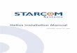 Helios Installation Manual - Starcom · PDF fileHelios Installation Manual Last Update: January 14th, 2009 . ... The modem enables the Helios to communicate via the GPRS/1x or the