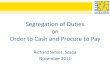 Segregation of Duties on Order to Cash and Procure to Pay · PDF fileSegregation of Duties on Order to Cash and Procure to Pay ... PP, QM, SD & WM modules and xMII ... the sales order
