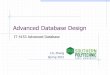 Advanced Database Design - Jack Guangzhi · PDF fileAdvanced Database Design J.G. Zheng ... Overview EER Database modeling and design issues at the conceptual and ... A conceptual
