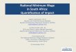 National Minimum Wage in South Africa: Quantification of ... · PDF fileNational Minimum Wage in South Africa: Quantification of Impact Asghar Adelzadeh, Ph.D. Director and Chief Economic
