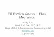 FE Review Course – Fluid  · PDF fileGet the handbook!! • SUPPLIED-REFERENCE HANDBOOK • 8th edition, 2nd revision, April 2011