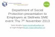Department of Social Protection presentation to Employers ... · PDF fileProtection presentation to Employers at Skillnets ... labour market after education or training or as ... •