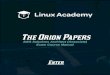 AWS Solutions Architect (Associate) Exam Course   Solutions Architect (Associate) Exam Course Manual The Orion Papers Enter