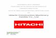 Hitachi Construction Machinery Zambia Co., · PDF file5 1.0 Introduction Hitachi Construction Machinery Zambia Co., Ltd (HCMZ) propose to construct and operate a Remanufacturing Factory