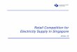 Retail Competition for Electricity Supply in Singapore - 5... · Cost Mkt Admin & PSO Fee Network Charge MSS Fee ... power transformers rated at 22kV and above Service ... scheme