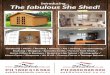 Introducing The fabulous She Shed! - Sleep Out Shed · PDF fileIntroducing... The fabulous She Shed! PH ... room for guests or family members ... We do recommend a builder putting