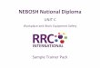 NEBOSH National Diploma - · PDF fileRRC Trainer Packs are designed to aid delivery of face-to-face, or classroom -taught, courses by tutors approved by the relevant awarding body