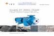 Goulds HT 3196 i- FRAME High-Temperature Process Pumps · PDF filedesign costs. Hot natural oils and synthetic oils are used in heat transfer, food processing, oil refining and petrochemical