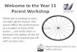 Year 11 Parent Workshop - Gordano · PDF fileWednesday 28th January Year 11 Parent Workshop 2 ... This unit will test through structured questions ... • They are excellent for short,