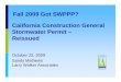 Fall 2009 Got SWPPP? California Construction General ...gotswppp.com/slides/NewConstruction.pdf · California Construction General Stormwater Permit – Reissued ... Site Management