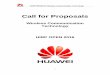 Call for Proposals - Huawei/media/CORPORATE/PDF/HIRP/2016--Wireless... · Call for Proposals Wireless Communication Technology HIRP OPEN 2016 . ... Unless otherwise agreed by Huawei