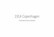 1914 Copenhagen - University of California, Davisnetworks.cs.ucdavis.edu/presentation2016/Divya-08-26-2016.pdf · RRU respectively with G.826x and G.827x series standards supporting