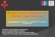 Breast tissue diagnosis by Raman · PDF fileBreast tissue diagnosis by Raman spectroscopy ... •non-invasive,non-ionizing method that probes with ... carcinoma lobulare infiltrans