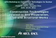 Construction Technologies related to Site Preparation ... · PDF fileConstruction Technologies related to Site Preparation, Civil and Structural Works ... plant can be designed using