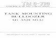 TANK MOUNTING - The Sherman · PDF fileDEPARTMENT OF THE ARMY Washington 25, D.C., 10 August 1948 TM 9-719, Tank Mounting Bulldozer M1 and M1A1, is published for the information and