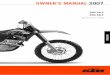 250 sx-f 450 sx-f owner's manual 2007 - MxReview.se250,450,sxf.pdf · KTM-Sportmotorcycle AG A–5230 Mattighofen KTM Group Partner 6/2006 FOTO: MITTERBAUER 250 SX-F 450 SX-F OWNER’S
