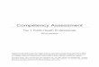 Competency Assessment - · PDF fileCompetency Assessment . Tier 1 Public Health Professionals . 2014 Version . Adapted by the Public Health Foundation from an assessment developedby