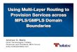 Using Multi-Layer Routing to Provision Services across ...meetings.ripe.net/ripe-52/presentations/ripe52-plenary-gmpls.pdf · Provision Services across MPLS/GMPLS Domain Boundaries