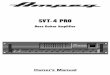 SVT-4 PRO -  · PDF fileSVT-4 PRO Bass Guitar Amplifier SVT-4 PRO Bass Guitar Amplifier 3 CONSIGNES DE SECURITE IMPORTANTES - LIRE, SUIVRE TOUTES LES INSTRUCTIONS ET LES