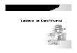 Tables in OneWorld - JDELIST in OneWorld.pdf · These tables contain server-specific data, including data sources, OCM, job queue, and data replication information. ... Tables in