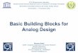 Basic Building Blocks for Analog Design - Freepaulo.moreira.free.fr/.../GiovanniAnelli/4_Basic_Building_Blocks.pdf · Puebla, December 2004 Giovanni Anelli, CERN Instructions for