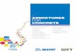 ADMIXTURES FOR CONCRETE -  · PDF filebuilding, including waterproofing products, special mortars and admixtures for concrete, ... If retardation is within the normal ASTM C494,