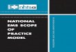 NATIONAL EMS SCOPE OF PRACTICE MODEL · PDF file1 The National EMS Scope of Practice Model Table of Contents The Vision of the EMS Agenda for the Future