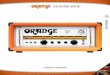 Orange Amplifier Manual · PDF fileAD200B MKIII ENGLISH 8 8 POWERING UP When powering up a valve amplifier, it must be switched to standby for at least four minutes before being switched
