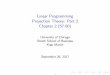 Linear Programming Projection Theory: Part 2 Chapter 2 (57 …faculty.chicagobooth.edu/.../36900/handouts/projection_part2.pdf · Linear Programming Projection Theory: Part 2 Chapter