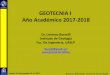 GEOTECNIA I Año Académico 2017-2018 - lorenzo · PDF fileModificado Proctor test ... Efecto de la energía de compactación en el ... Obtenida Con diferente Energía (proctor estándard