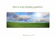 How to stop smoking · PDF fileHow to stop smoking cigarettes. 2 Introduction Give up smoking cold turkey ... own method which allowed me to stop easily without any bad side effects