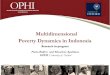 Multidimensional Poverty Dynamics in Indonesia - · PDF fileMultidimensional Poverty Dynamics in Indonesia Research in-progress ... We use the IFLS a large scale longitudinal survey