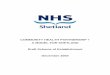COMMUNITY HEALTH PARTNERSHIP - NHS  · PDF fileCOMMUNITY HEALTH PARTNERSHIP + A MODEL FOR SHETLAND Draft Scheme of Establishment December 2004