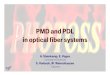 PMD and PDL in optical fiber systems - TU · PDF file===!"§1 PMD and PDL in optical fiber systems PDL: Definitions PMD + PDL: Theory Simulations The system Wavelength-dependencies