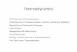 Thermodynamics - zanjansadrachemistry.zanjansadra.ir/ufiles/80270991453105956.pdf · Thermodynamics •The First Law of Thermodynamics •Thermodynamic Processes (isobaric, isochoric,