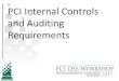 PCI Internal Controls and Auditing Requirements · PDF fileDevelop audit program, internal control questionnaire (ICQ), preliminary request for information