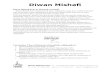 Diwan MishaÞ - Diwan - Diwan Software · PDF file1 Diwan MishaÞ Diwan Mishafi Font by Hameed Al-Saadi: Diwan Mishafi Font is characterized by itÕs calligraphic nature (i.e., it