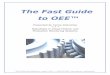The Fast Guide to OEE™ - Pharmaceutical Manufacturing · PDF file©2002-2005 Vorne Industries Inc., Itasca, IL USA +1 (630) 875-3600 The Fast Guide to OEE™ Presented by Vorne Industries