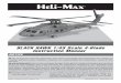 BLACK HAWK 1/43 Scale 4-Blade Instruction Manualmanuals.hobbico.com/hmx/hmxe0838-0839-manual.pdf · is for an intermediate pilot with previous RC helicopter experience. ... BLACK