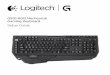 G910 RGB Mechanical Gaming Keyboard - United - Logitech · PDF fileLogieh 910 Mehanial aing eyoard 4 English Set up your product 1. Turn on your computer. 2. Connect the keyboard to