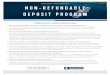 NON-REFUNDABLE DEPOSIT PROGRAM - IMAGE Librarycreative.rccl.com/Sales/Royal/LTYA_News/17056800_Nonrefundable_F… · A booking made under the non-refundable deposit cruise fare rate